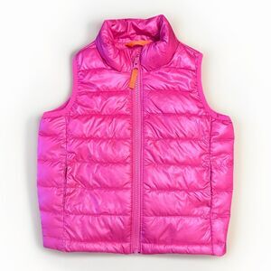 Primary Size 4 Lightweight Puffer Vest Fuschia Pink